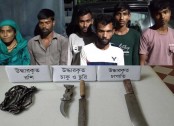 বগুড়া শহরে ডাকাতির প্রস্তুতিকালে র‌্যাবের 
অভিযানে ৬ ডাকাত গ্রেফতার 